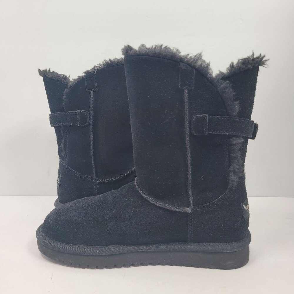 Koolaburra By UGG Women's Remley Short Black Suede Boots 1105792 US Size 6 - Picture 5 of 11